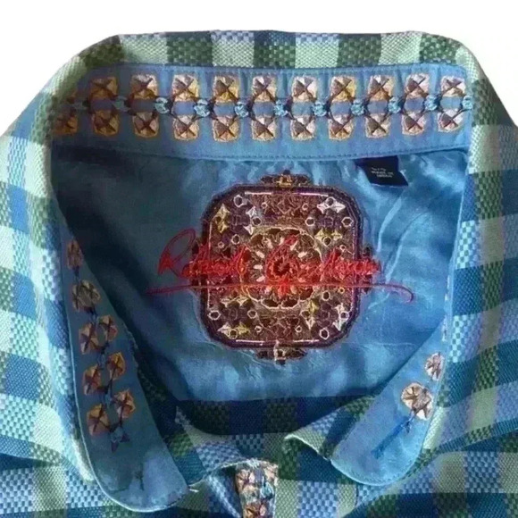 Robert Graham‎ Dress Shirt Size Large EUC - Picture 7 of 9